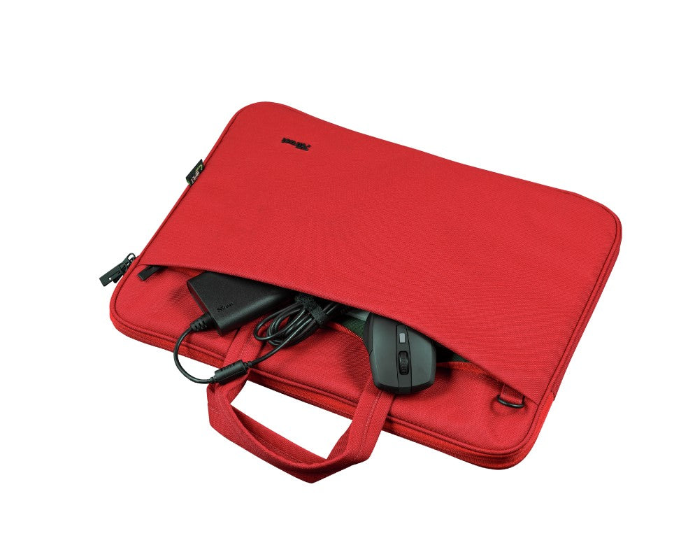 TRUST Bologna Eco-friendly Slim laptop bag for 16 inch laptops - Red