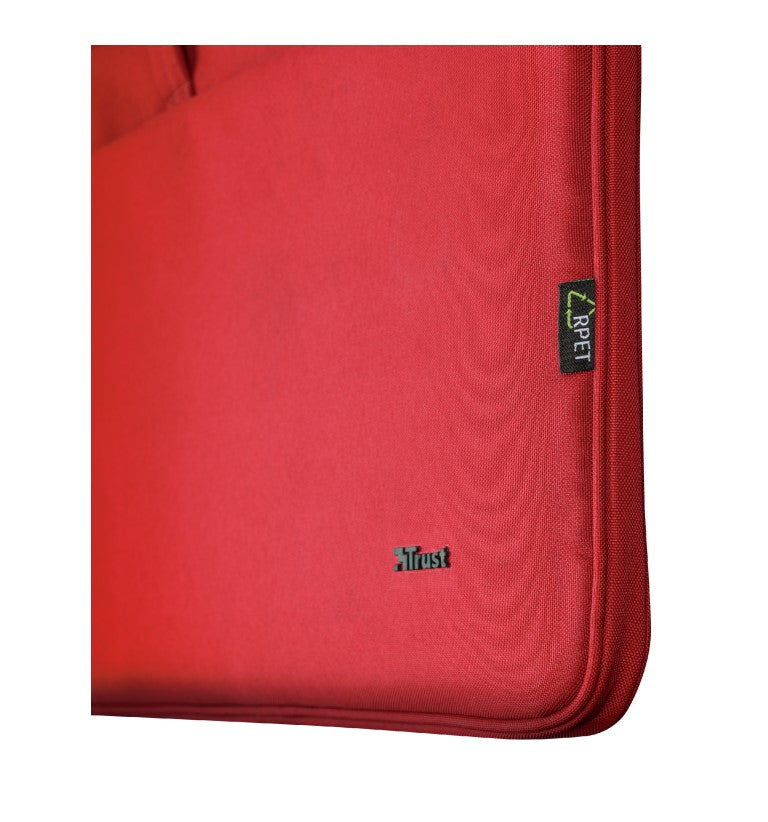 TRUST Bologna Eco-friendly Slim laptop bag for 16 inch laptops - Red
