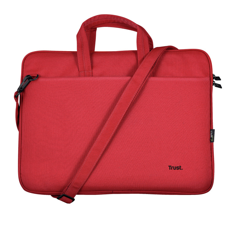 TRUST Bologna Eco-friendly Slim laptop bag for 16 inch laptops - Red
