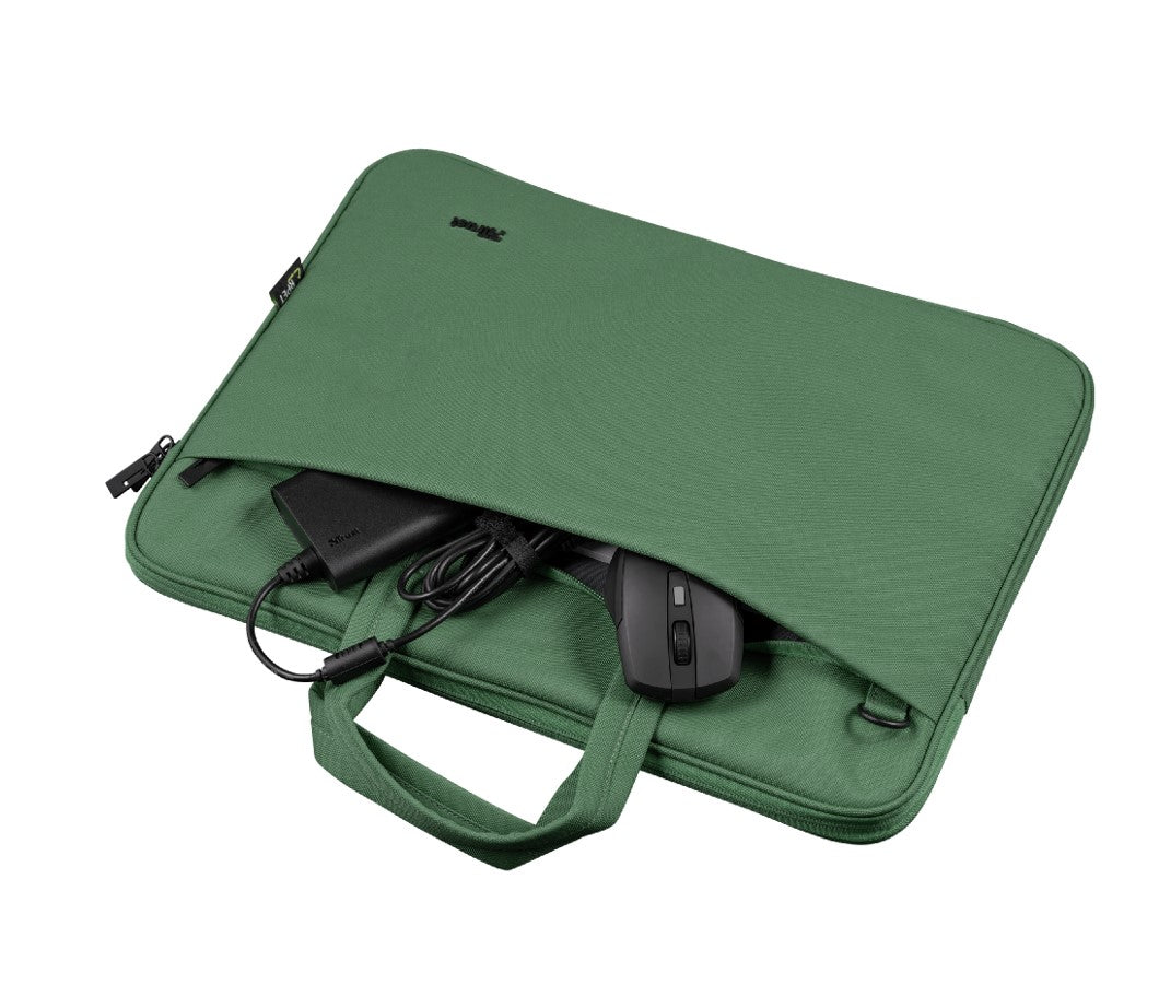 TRUST Bologna Eco-friendly Slim laptop bag for 16 inch laptops - Green
