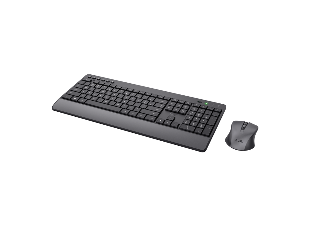 TRUST Trezo Comfort Wireless Keyboard & Mouse Set, US Layout