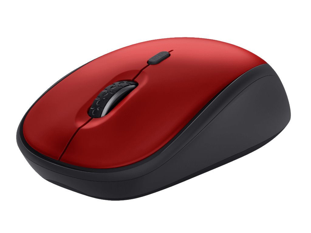 TRUST Yvi+ Silent Wireless Mouse Red DPI 800,1600