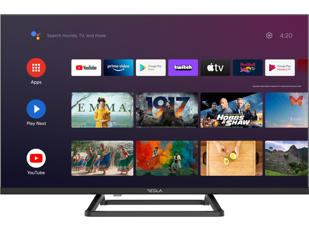 Tesla 24E632BHS LED TV 24" HD ready, Android 11 smart, Chromecast, DVB-2 - C - S2