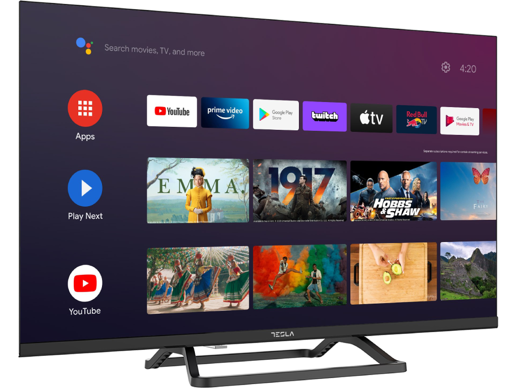 Tesla 24E632BHS LED TV 24" HD ready, Android 11 smart, Chromecast, DVB-2 - C - S2