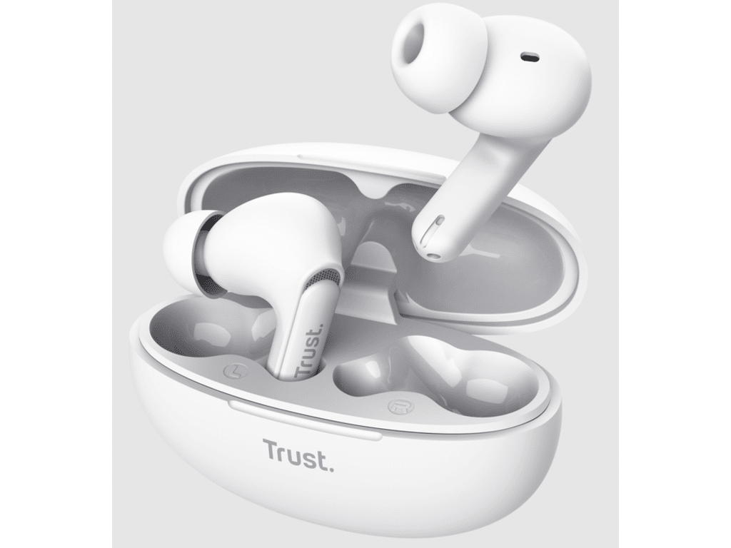 Trust Yavi Bluetooth ENC Earbuds white,USB-C