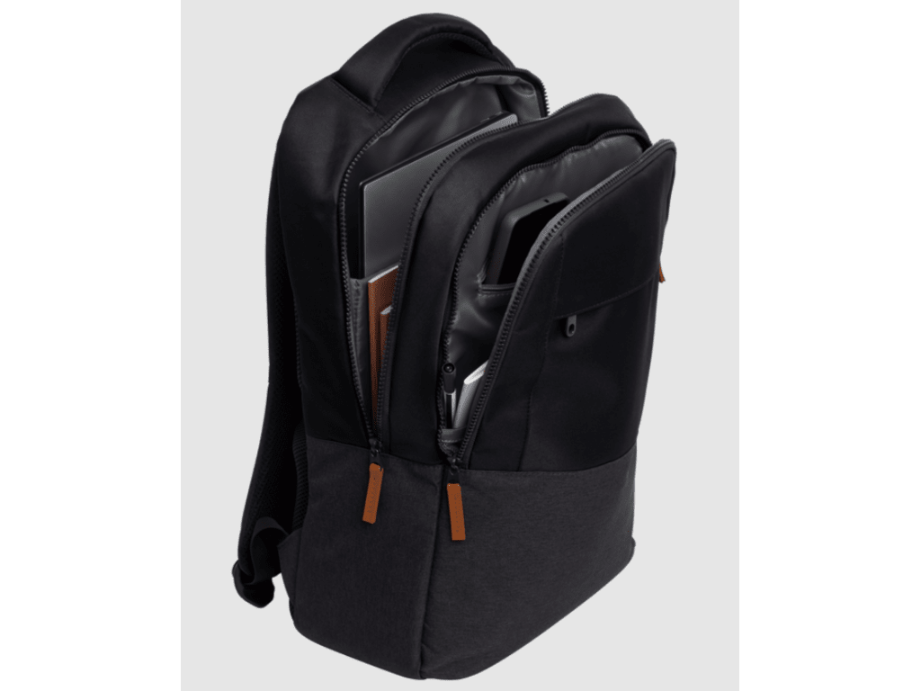 TRUST LISBOA 16" Laptop Backpack, 23 L, BLACK, polyester