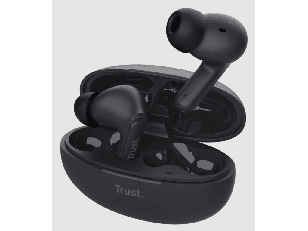 Trust Yavi Bluetooth ENC Earbuds black,USB-C