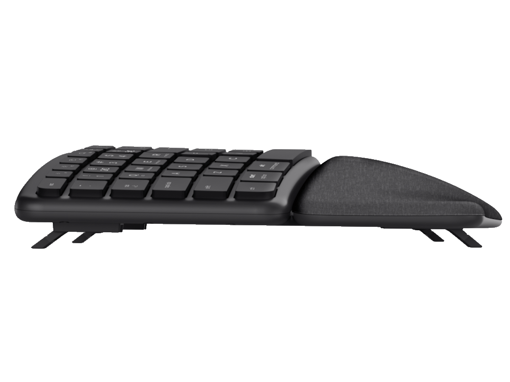 TRUST Keyra Ergonomic multidevice wireless keyboard US