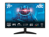 AOC IPS Gaming Monitor 27B36X, 27", Full HD 1920x1080, 144 Hz, 0.5 ms, 1500:1, HDR 10, HDMI - DP