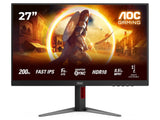 AOC Gaming IPS Monitor 27G4HA, 27", Full HD, 200Hz, 0.5 ms, 1000:1, HDMI*2 - DP, HAS - PIVOT, 2W x 2