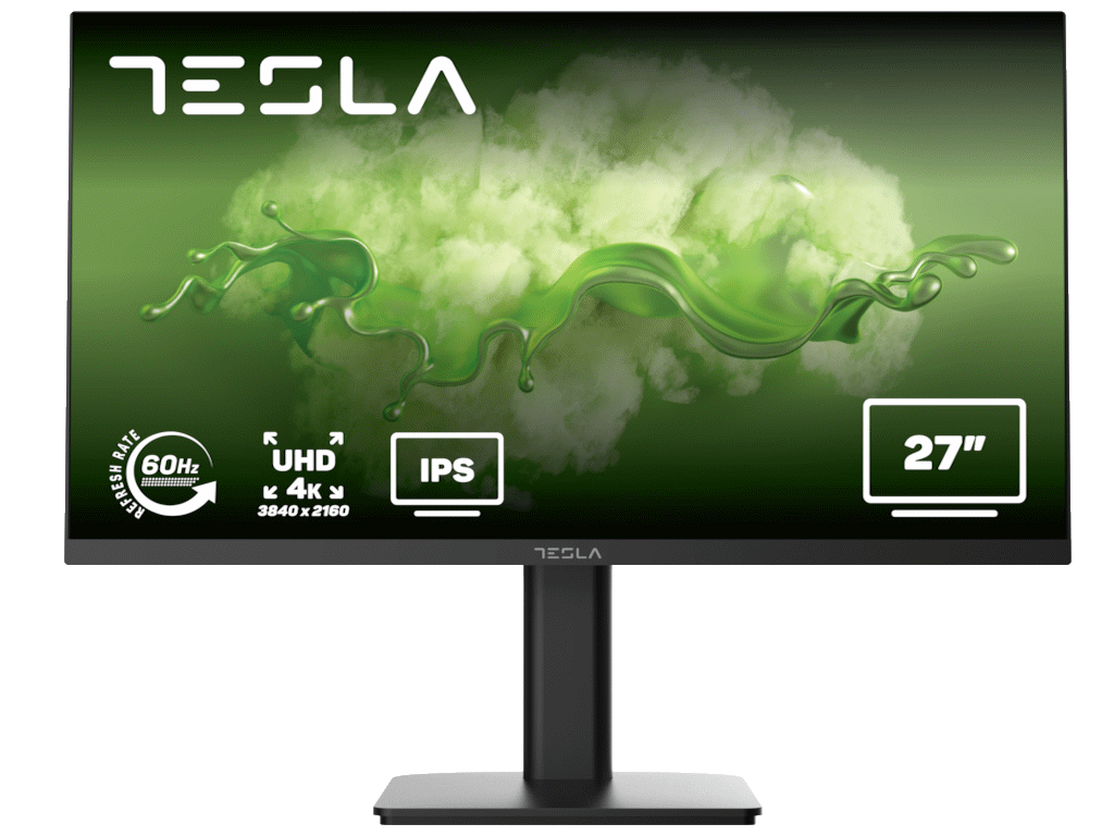 TESLA 4K IPS Monitor MH947, 27" UHD (3840 x 2160), 5 ms,1000:1, 400 cd - m2,DP - HDMI*2,HAS - PIVOT - SWIVEL