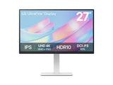 LG UltraFine 4K IPS Monitor 27US550-W, 27", 4K UHD 3840 x 2160, 5 ms, HDR10, HDMI*2 - DP, Pivot - HAS