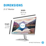 HP M22f 22" 75Hz FHD - HDMI - IPS - VGA - Tilt - Silver
