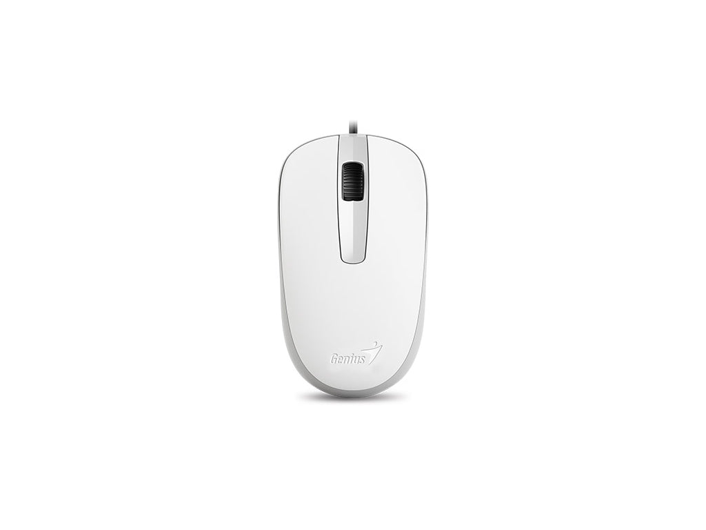 GENIUS Mouse DX-120, USB, Optical, White, 1000dpi, 3 buttons, 1.5m