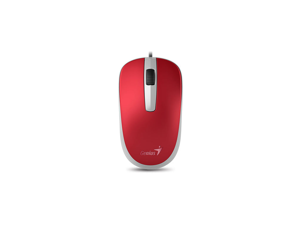 GENIUS Mouse DX-120, USB, Optical, Red, 1000dpi, 3 buttons, 1.5m