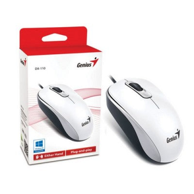 GENIUS Mouse DX-110 , USB, Optical, White