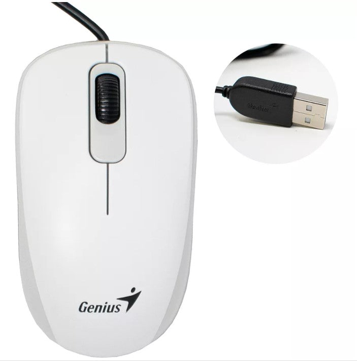GENIUS Mouse DX-110 , USB, Optical, White
