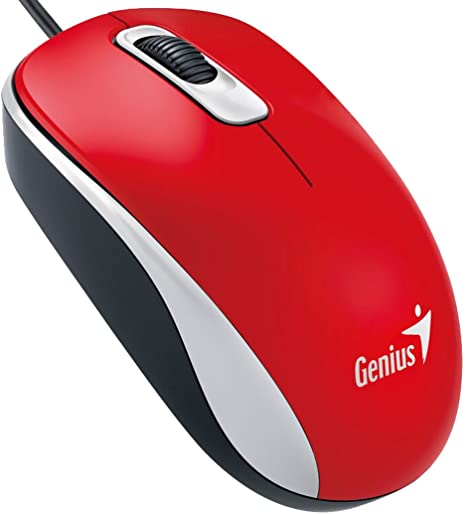 GENIUS Mouse DX-110 , USB, Optical, Red