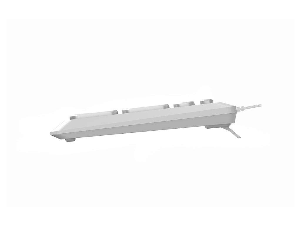 GENIUS SlimStar Q200 Keyboard, Multimedia, YU layout, Slim Round Key, 1.5m, White
