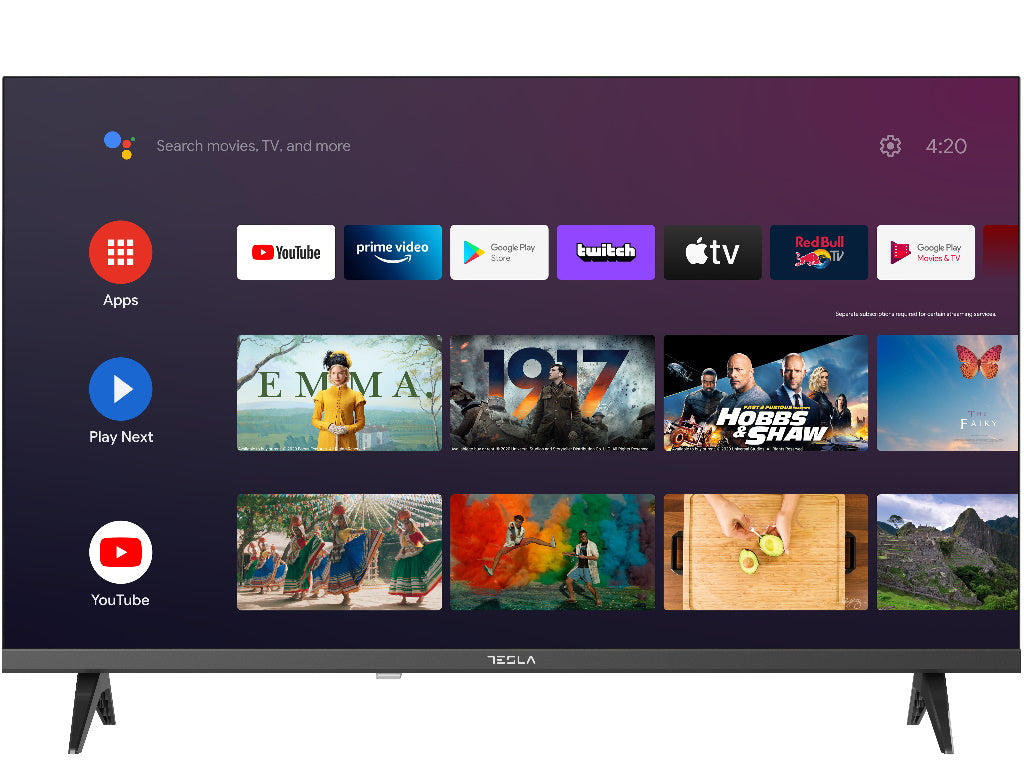 Tesla 32E635BHS LED TV 32" HD ready, Android 11 smart TV, HDMI x 3, USB x 2, DVB-T2 - C - S2