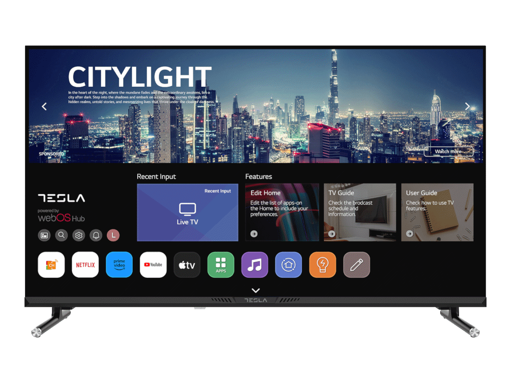 Tesla 32E645BHW LED TV 32" HD ready, WebOS smart, ThinQ AI, Air Play, Miracast,  DVB-T2 - C - S2