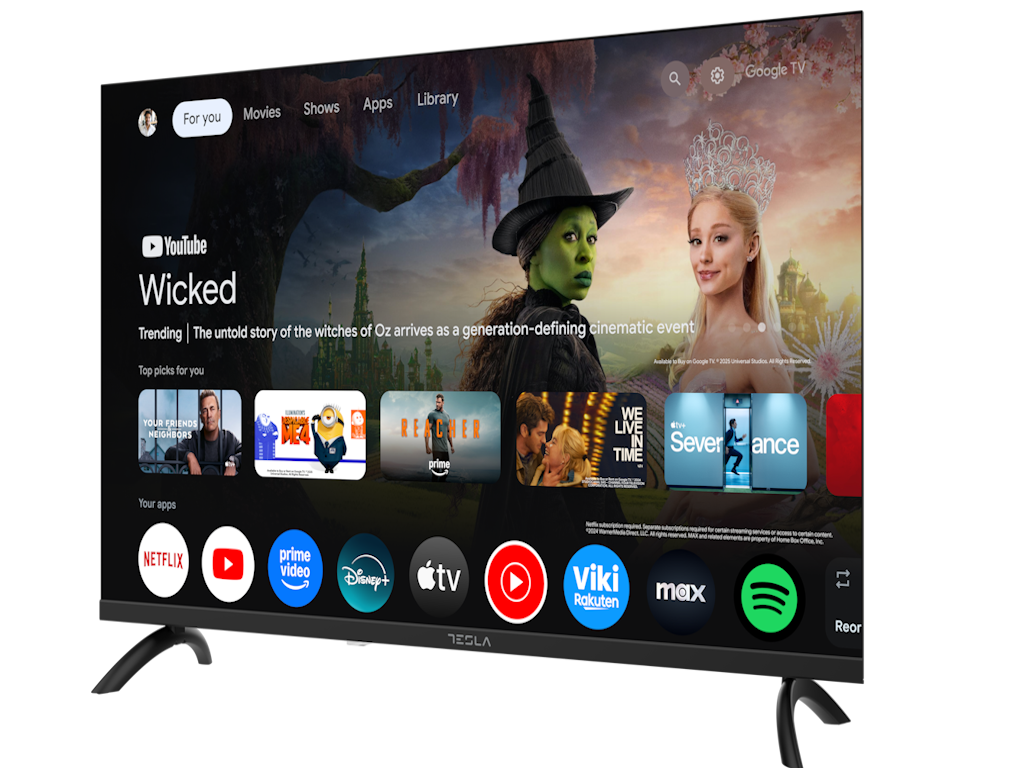 Tesla 32E655BHS LED TV 32" HD ready, Google smart TV, HDMI x 2, USB x 2, DVB-T - T2 - C - S - S2
