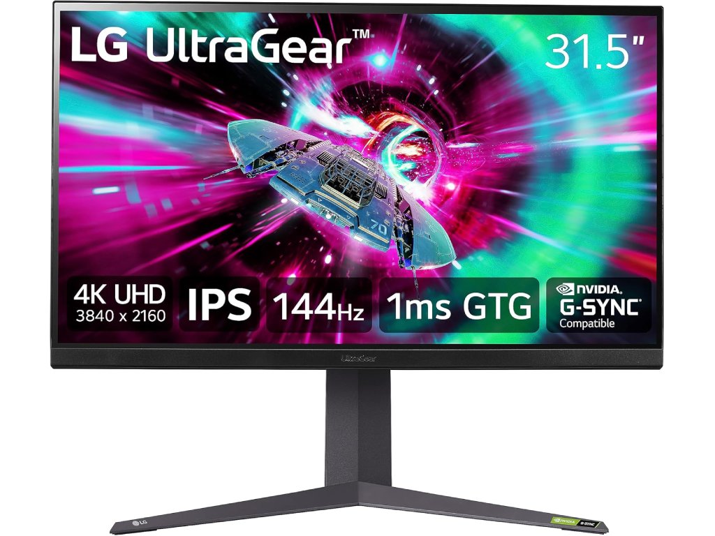 LG UltraGear Monitor 32GR93U-B, 31.5" UHD 3840x2160, 144Hz, 1 ms, 3000:1, 400cd - m2, HDMI*2 - DP,USB