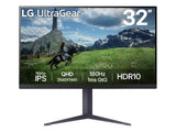 LG UltraGear QHD Nano IPS Monitor 32GS60QC-B, 31.5" QHD 2560x1440, 180Hz, 1 ms,HDMI*2 - DP, Pivot, HAS