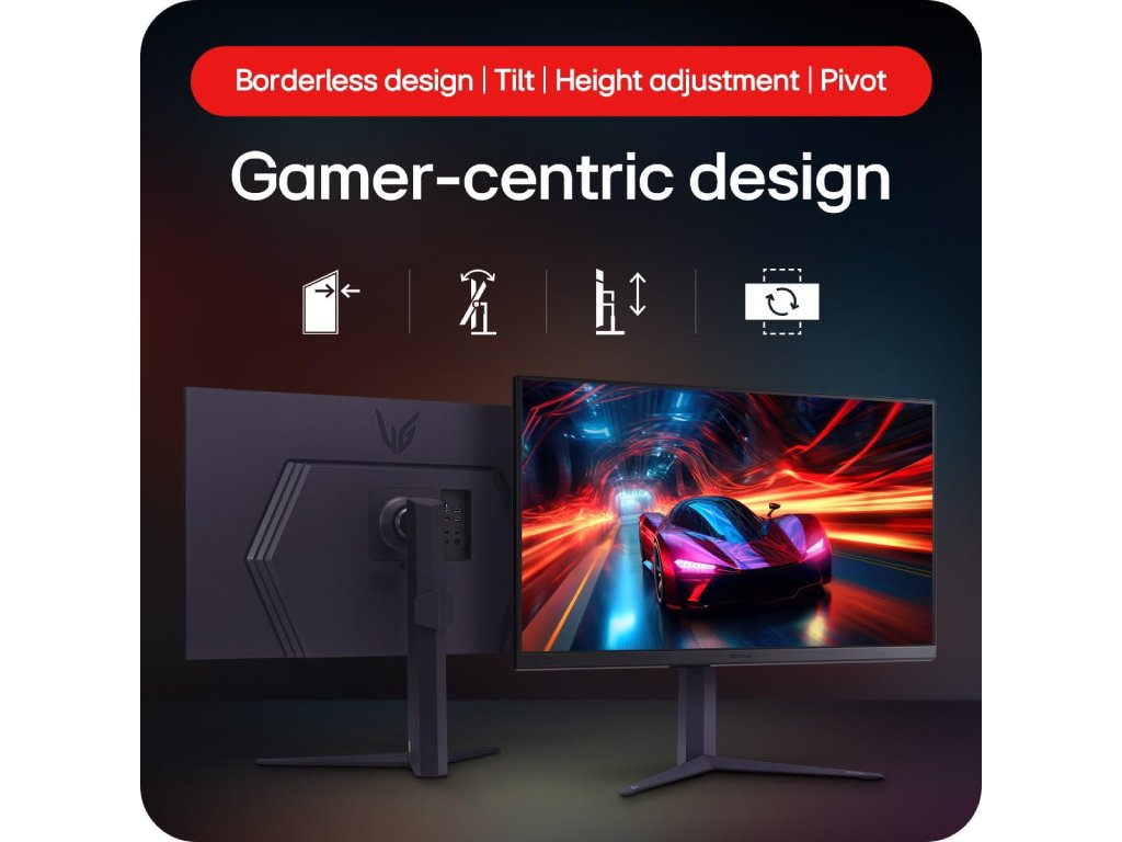 LG UltraGear QHD Nano IPS Monitor 32GS60QC-B, 31.5" QHD 2560x1440, 180Hz, 1 ms,HDMI*2 - DP, Pivot, HAS