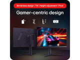 LG UltraGear QHD Nano IPS Monitor 32GS60QC-B, 31.5" QHD 2560x1440, 180Hz, 1 ms,HDMI*2 - DP, Pivot, HAS