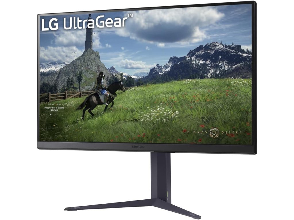 LG UltraGear QHD Nano IPS Monitor 32GS60QC-B, 31.5" QHD 2560x1440, 180Hz, 1 ms,HDMI*2 - DP, Pivot, HAS