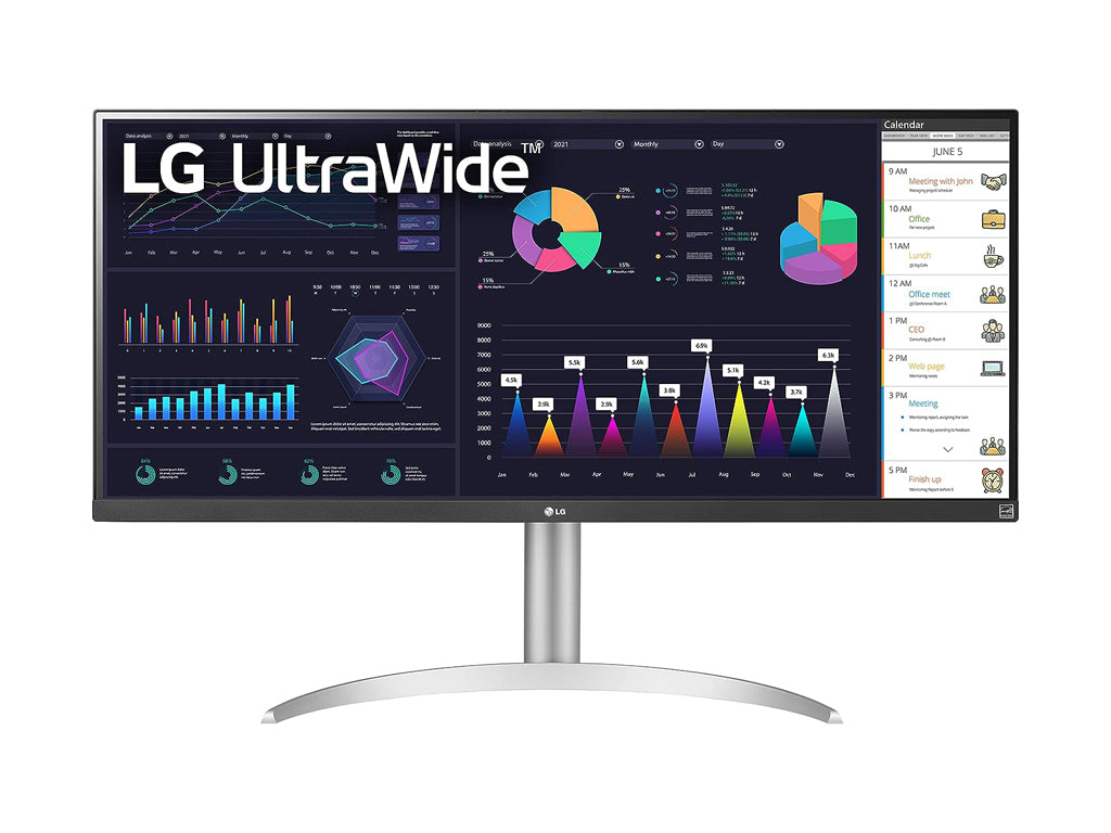 LG LED Ultrawide IPS Monitor 34WQ650-W, 34", 21:9, 2560 x 1080, 100Hz, 5ms, 1000:1, DP - HDMI - USB-C