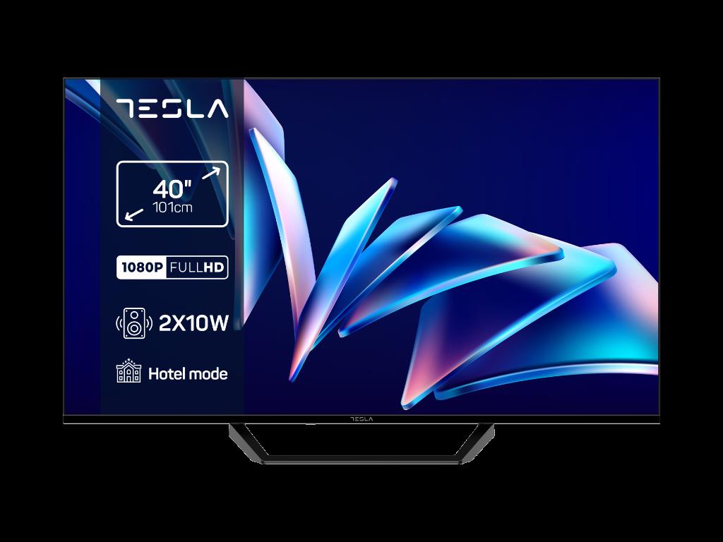 Tesla 40E365BF LED TV 40" full HD, Hotel mode, HDMI x 3, USB x 2, DVB-T2 - C - S2