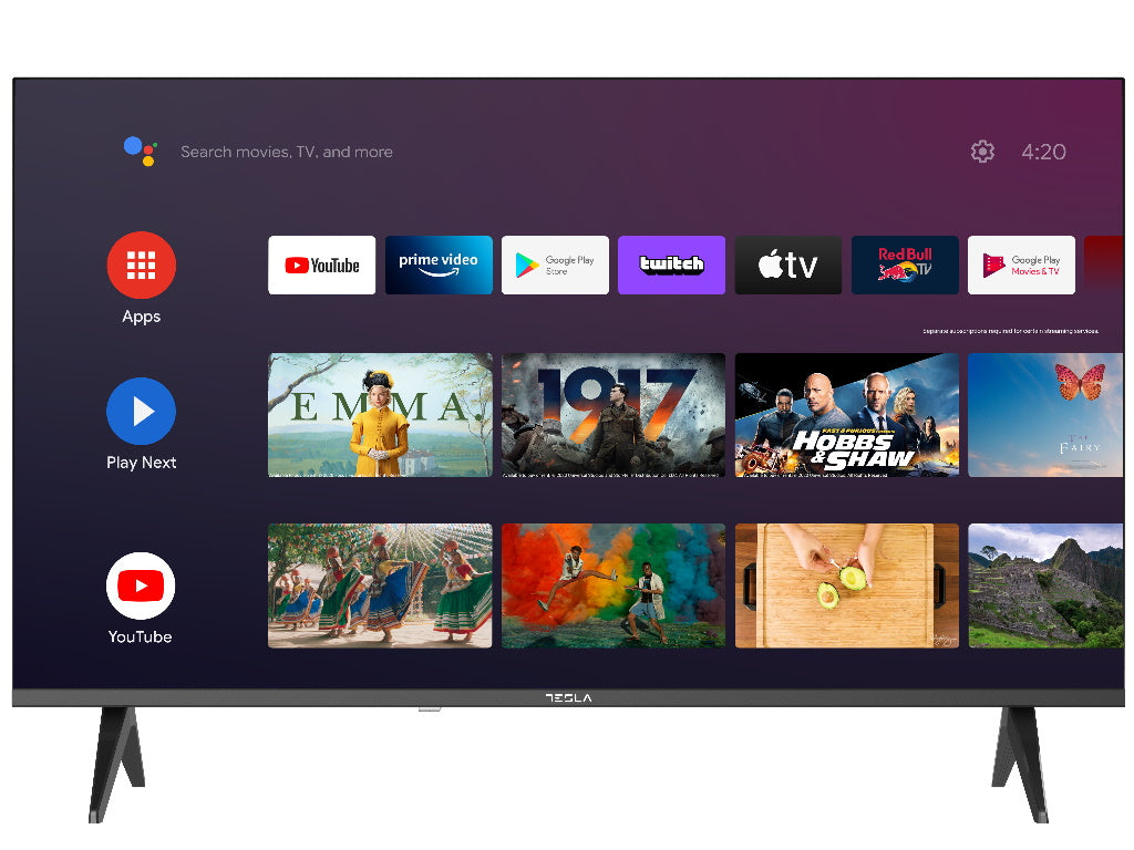 Tesla 40E635BFS LED TV 40" full HD, Android 11 smart TV, HDMI x 3, USB x 2, DVB-T2 - C - S2