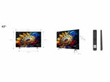 TCL 43C655 QLED TV 43" ultra HD, Google TV smart, AiPQ Pro Processor, T-screen Pro