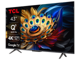 TCL 43C655 QLED TV 43" ultra HD, Google TV smart, AiPQ Pro Processor, T-screen Pro