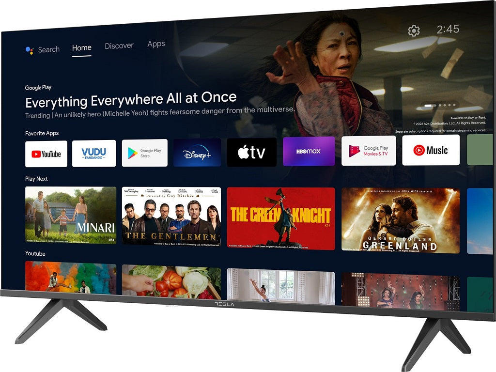 Tesla 43E635BFS LED TV 43" full HD, Android 11 smart TV, HDMI x 3, USB x 2, DVB-T2 - C - S2