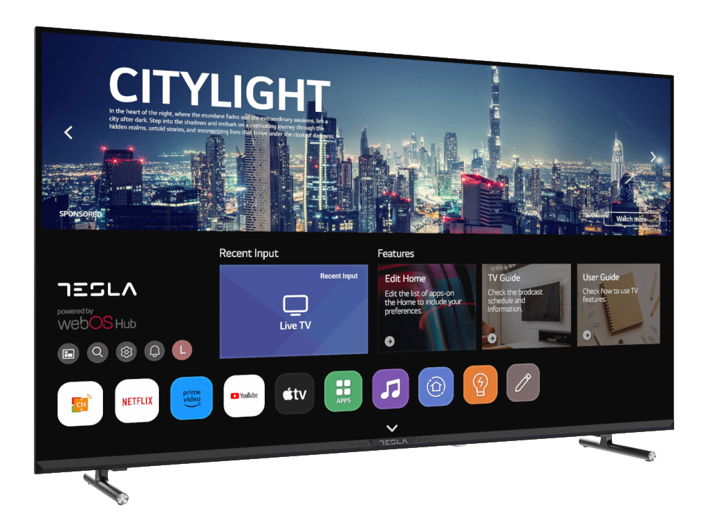 Tesla 43E645BFW LED TV 43" full HD, WebOS smart, ThinQ AI, AirPlay, Miracast, DVB-T2 - C - S2