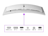 PHILIPS Gaming Monitor 49M2C8900 49" QD OLED 5120x1440, 240 Hz,0.03 ms,HDMI 2.1 x2 - DP - USB-C - 7.5 W x4