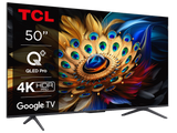 TCL 50C655 QLED TV 50" ultra HD, Google TV smart, AiPQ Pro Processor, T-screen Pro