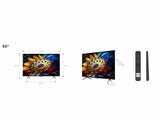 TCL 50C655 QLED TV 50" ultra HD, Google TV smart, AiPQ Pro Processor, T-screen Pro