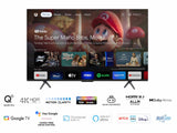 TCL 50C655 QLED TV 50" ultra HD, Google TV smart, AiPQ Pro Processor, T-screen Pro