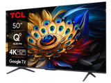 TCL 50C655 QLED TV 50" ultra HD, Google TV smart, AiPQ Pro Processor, T-screen Pro