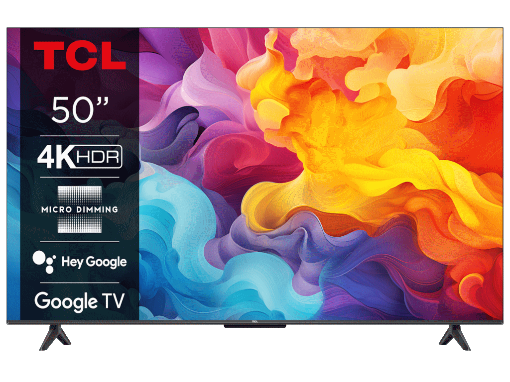 TCL 50V6B LED TV 50" ultra HD, Google TV smart, 4K HDR, Micro dimming, Dolby audio, bez okvira