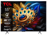 TCL 55C655 QLED TV 55" ultra HD, Google TV smart, AiPQ Pro Processor, T-screen Pro