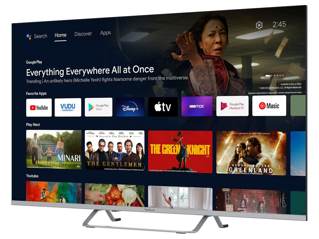 Tesla 55E635SUS LED TV 55" Ultra HD, Android 11 smart TV, HDMI x 3, USB x 2, DVB-T2 - C - S2