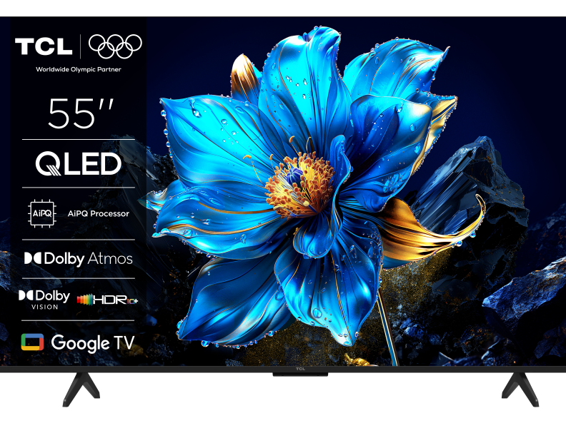 TCL 55P7K QLED TV 55" ultra HD, Google TV smart, AiPQ processor, Dolby Atmos,slim dizajn(bez okvira)