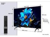 TCL 55P7K QLED TV 55" ultra HD, Google TV smart, AiPQ processor, Dolby Atmos,slim dizajn(bez okvira)