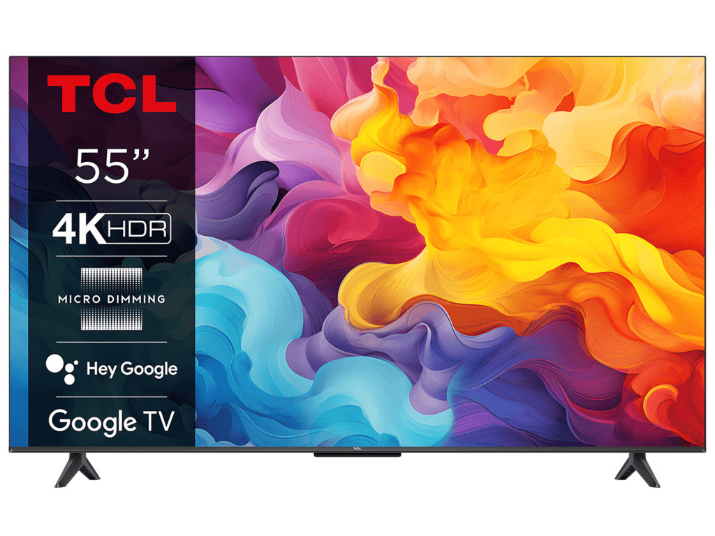TCL 55V6B LED TV 55" ultra HD, Google TV smart, 4K HDR, Micro dimming, Dolby audio, bez okvira