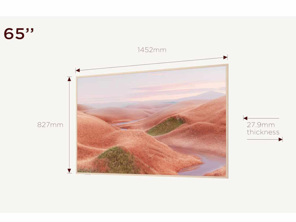 TCL 65A300W NXTFRAME QLED TV 65", Google TV smart, Panel refresh 120 Hz, AIPQ Processor